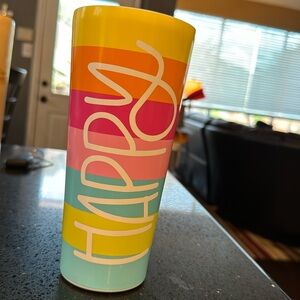 Mary Square All She Wrote Note HAPPY tumbler